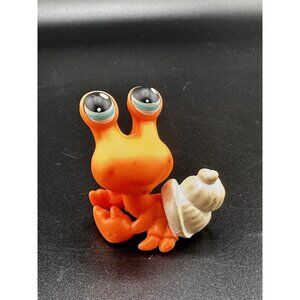 Littlest Pet Shop‎ 188 Hermit Crab LPS Authentic Orange Teal Eyes Pet Pairs G1